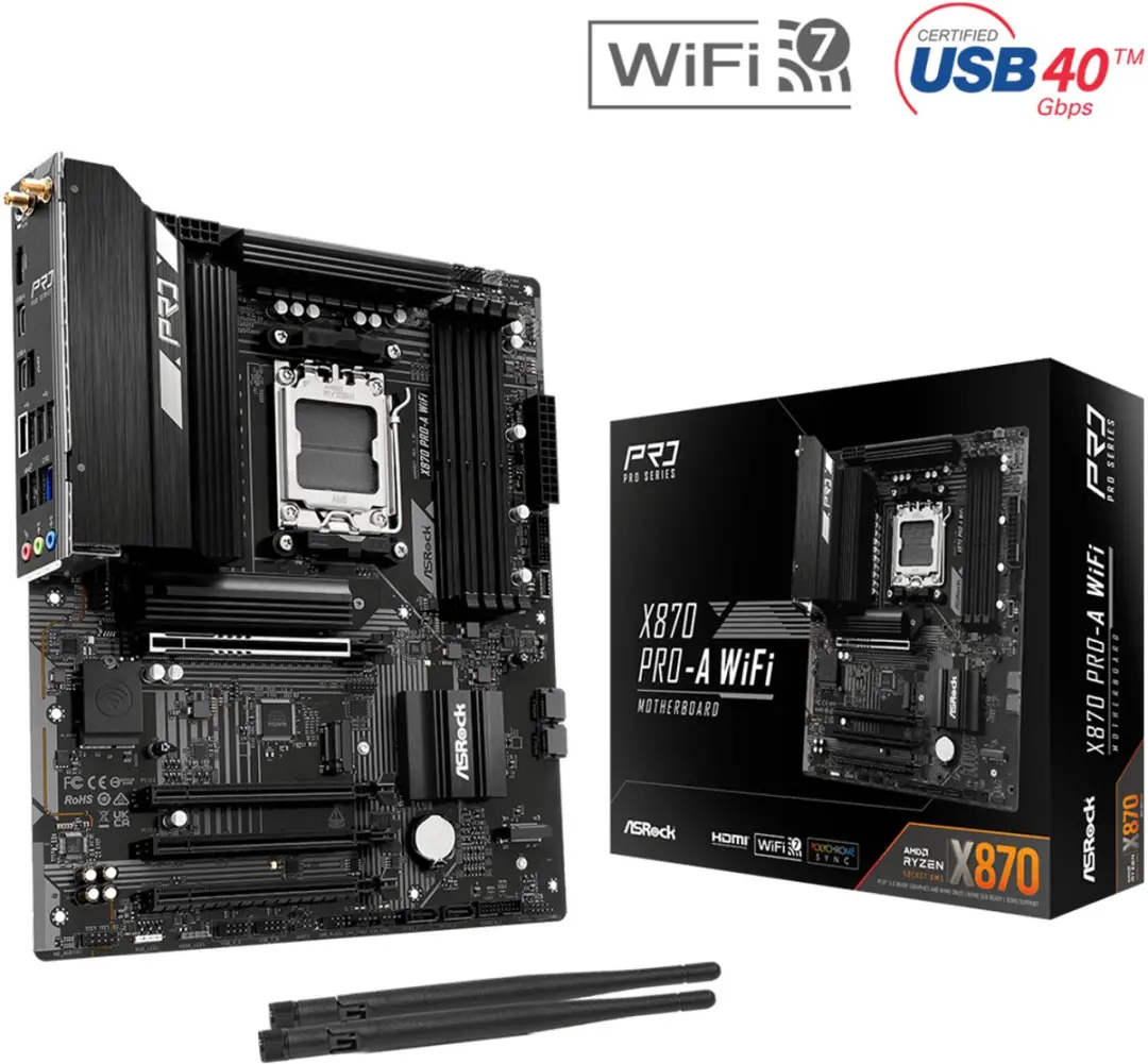 ASRock X870 Pro-A WiFi AM5 Moederbord