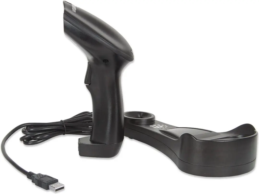 Manhattan 178495 USB-Kit Barcode Scanner - Zwart