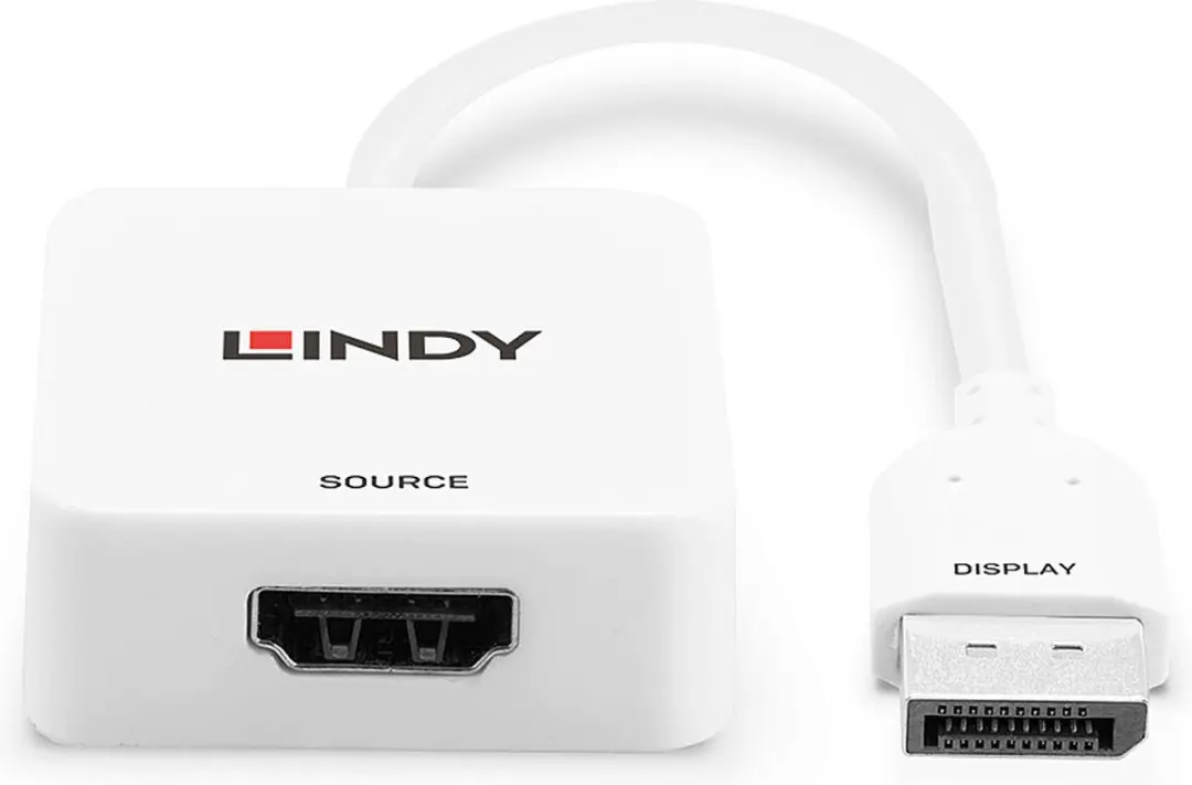 Lindy 38303 HDMI naar DisplayPort Converter - Wit