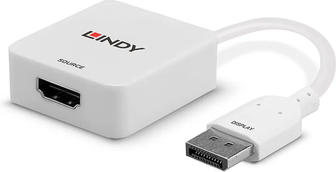 Lindy 38303 HDMI naar DisplayPort Converter - Wit - afbeelding 6 van 6