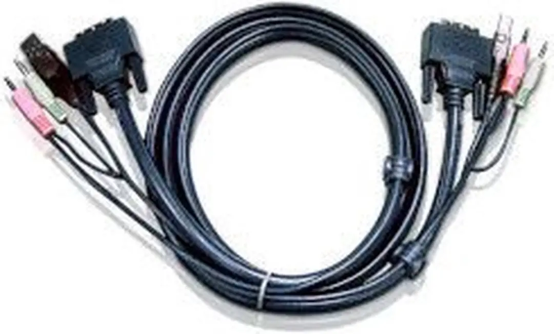 Aten 2L-7D05U DVI-D KVM Kabel met Audio & USB - 5m - afbeelding 6 van 6