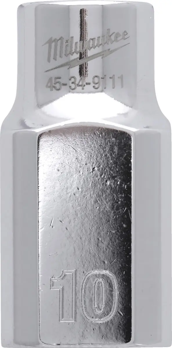Milwaukee 10mm Metrische Dopsleutel - 6-kant - Chroom