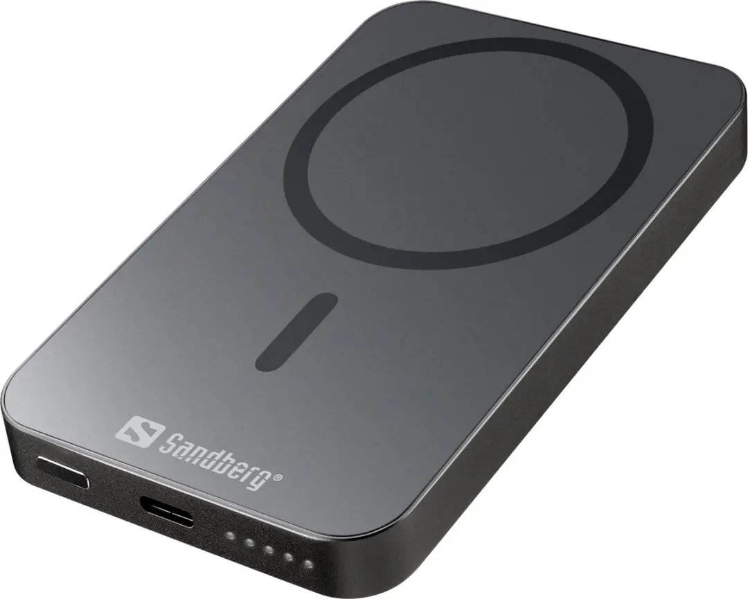 Sandberg Magnet Wireless Powerbank 5000 ALU 20W