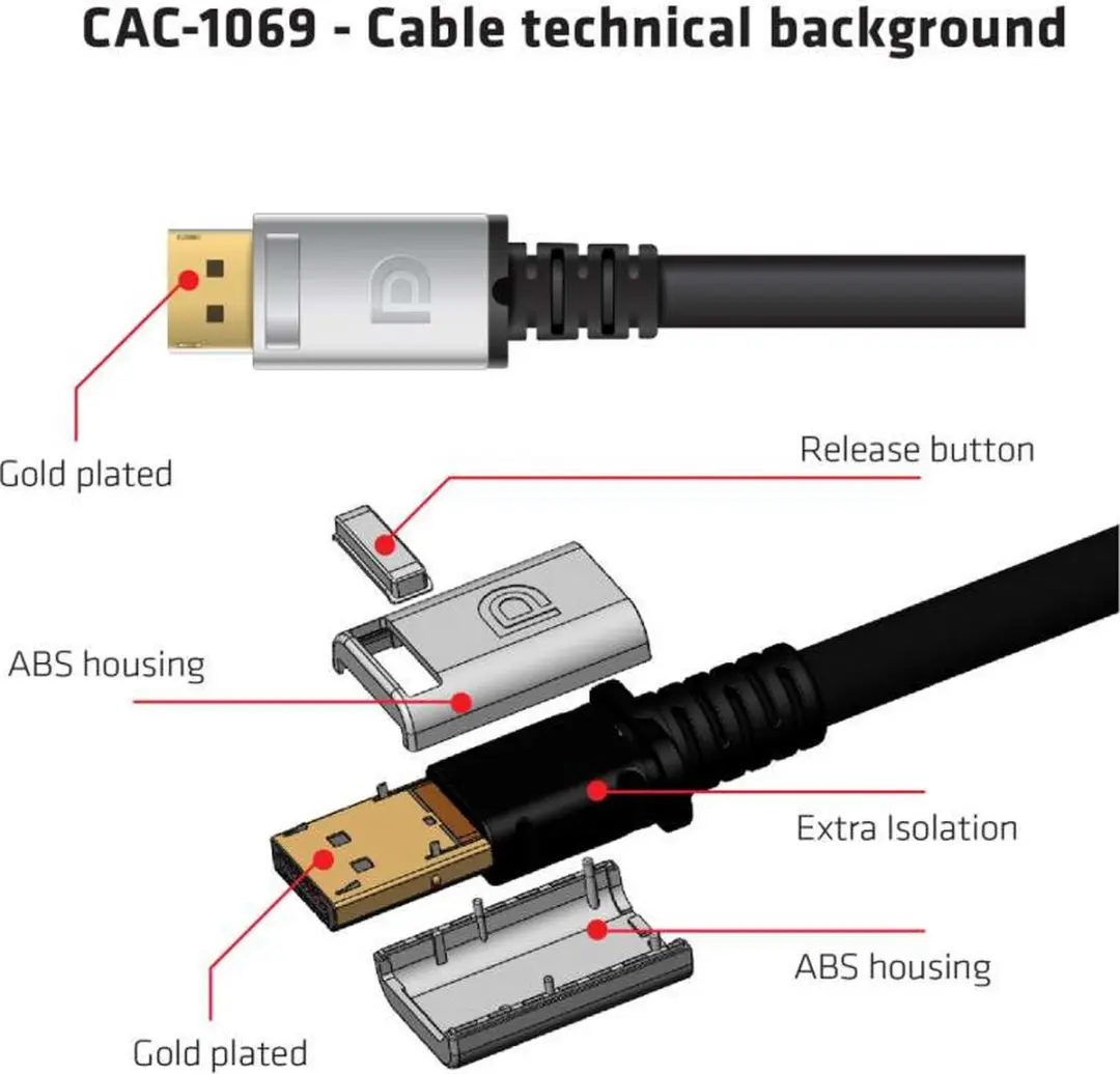 Club 3D DisplayPort 1.4 Kabel 8K 4m - CAC-1069