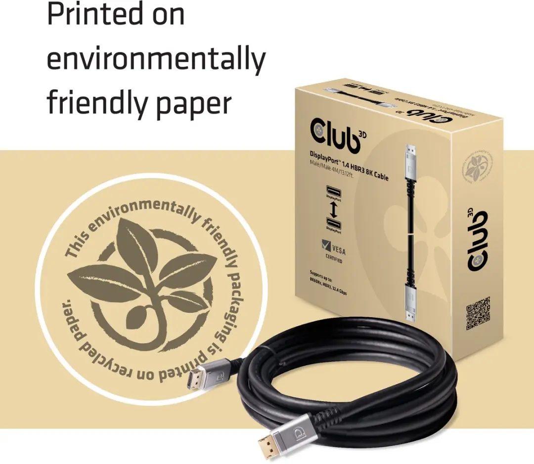 Club 3D DisplayPort 1.4 Kabel 8K 4m - CAC-1069