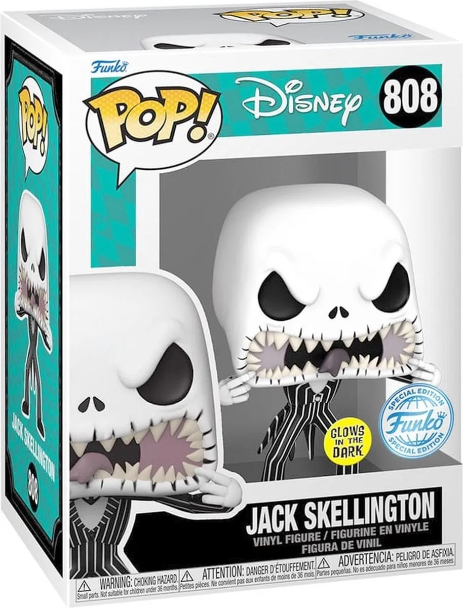 Funko Disney POP! Jack Skellington & T-shirt Set - Zwart
