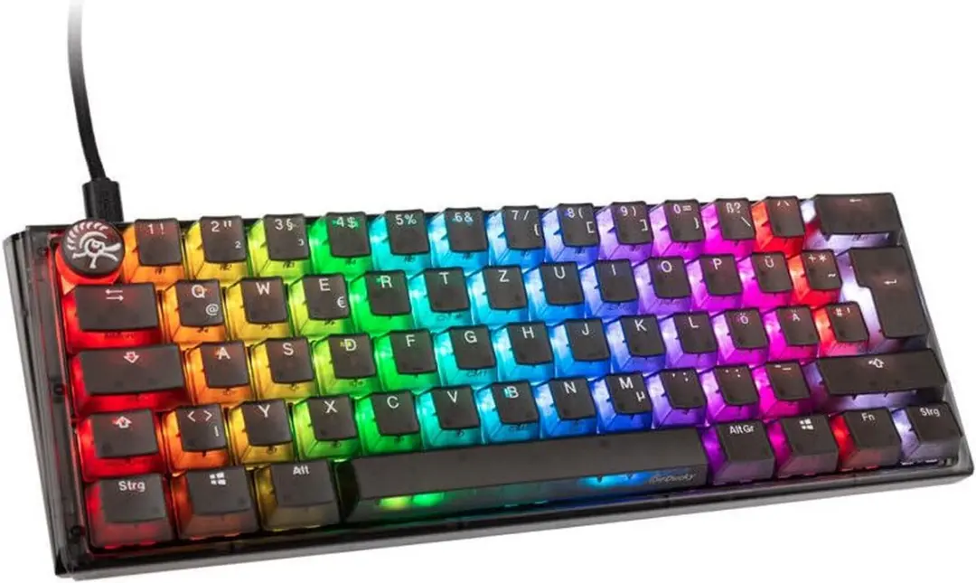 Ducky One 3 Aura Mini Gamingtoetsenbord - MX-Blue - Zwart
