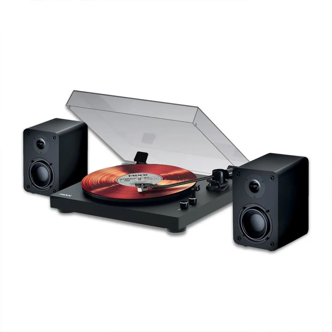 Mixx Analog System 5 MAS-05-BK-488 Platenspeler met Bluetooth Speakers - Zwart