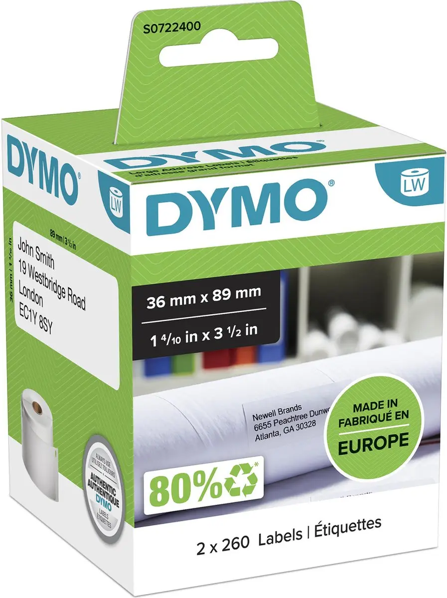 DYMO LabelWriter Grote Adreslabels S0722400