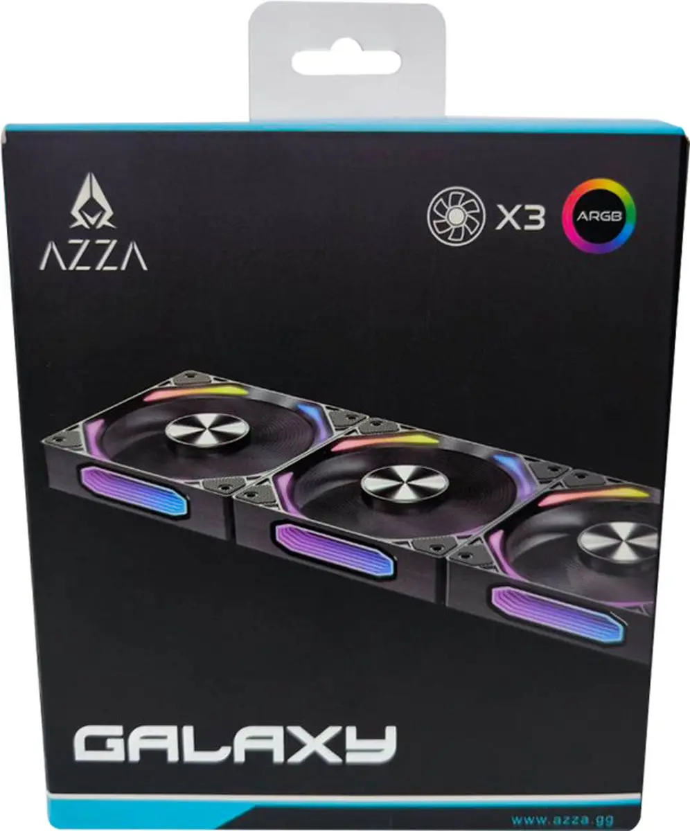 Azza Galaxy 3 RGB 12cm Case Fans - 3 Stuks