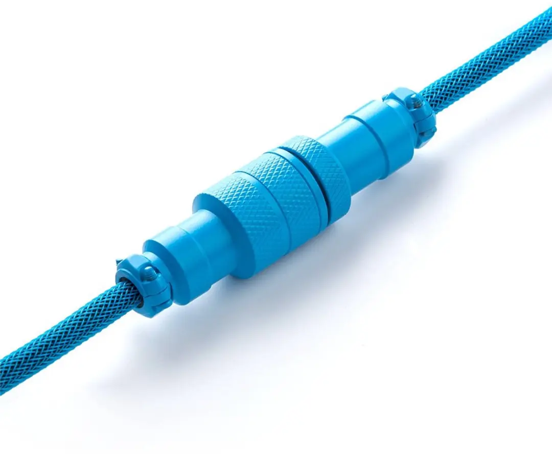 CableMod PRO Coiled Keyboard Cable CM-PKCA-MLBALB-KLB150KLB-R - 1.5m - Spectrum Blue