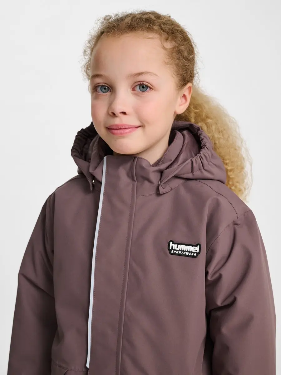 Hummel HMLJR Snow Jacket WP 10K 164 - Peppercorn - afbeelding 6 van 6