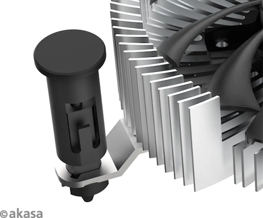 Akasa AK-CC6601EP01 CPU-koeler LGA1700 - 75mm - Zwart