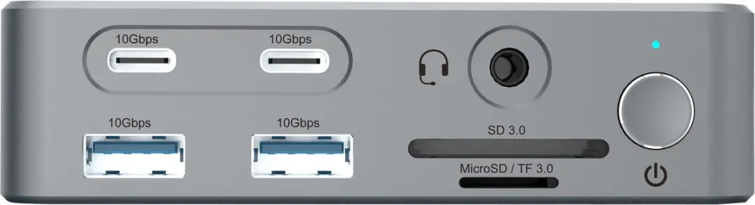 Conceptronic DONN25G Laptopdock - USB 3.2 Gen 2 - Zilver - afbeelding 6 van 6