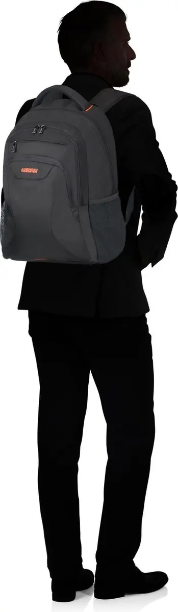 American Tourister AT Work Laptoprugzak 17.3" - 37L - Black/Orange - afbeelding 6 van 6