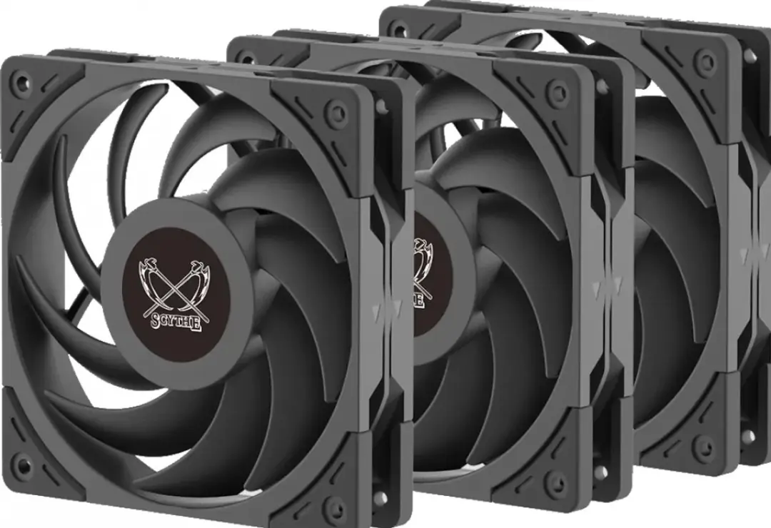 Scythe Wonder Tornado 120 Ventilator - 3 Stuks - 120mm - Zwart
