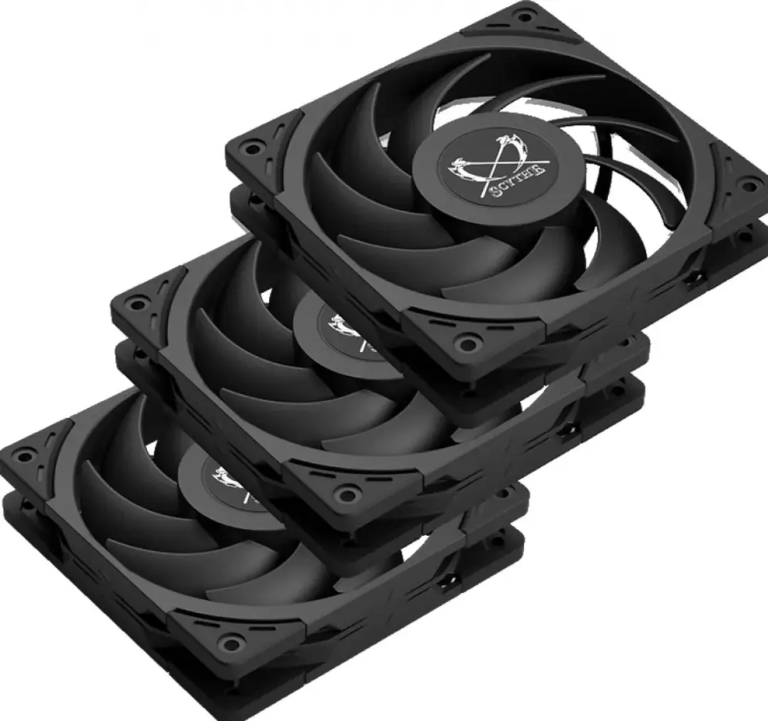 Scythe Wonder Tornado 120 Ventilator - 3 Stuks - 120mm - Zwart