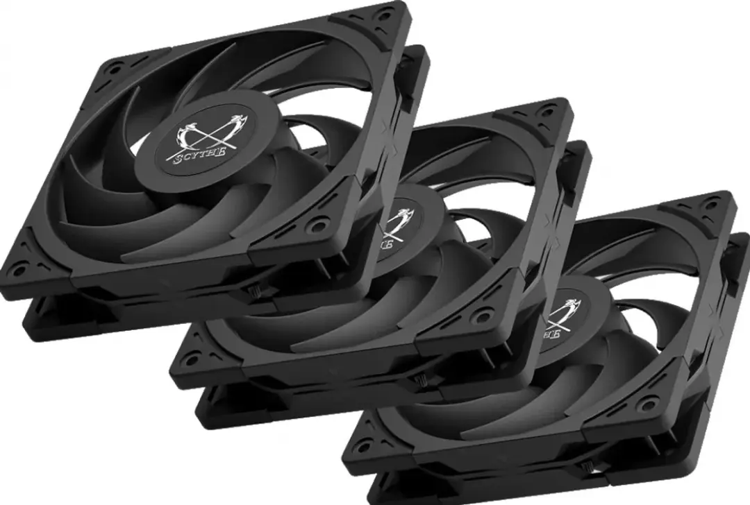 Scythe Wonder Tornado 120 Ventilator - 3 Stuks - 120mm - Zwart