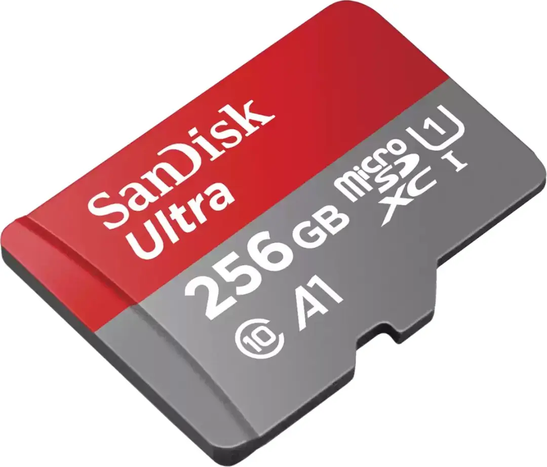 SanDisk MicroSDXC Ultra Android 256GB SDSQUAC-256G-GN6FA - Grijs/Rood