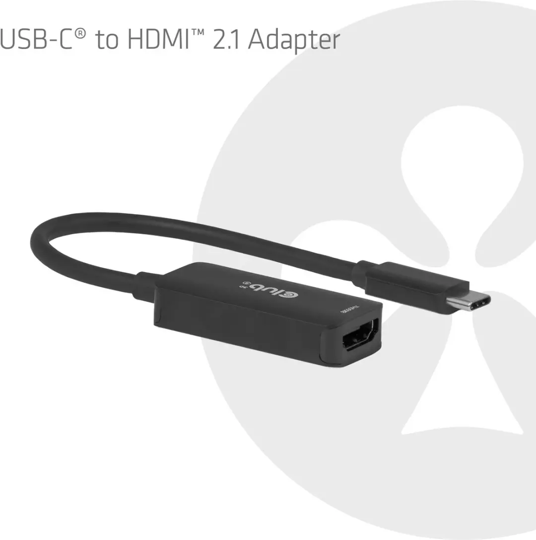 Club 3D CAC-2505 USB-C naar HDMI 2.1-adapter 8K60Hz - Zwart - afbeelding 6 van 6