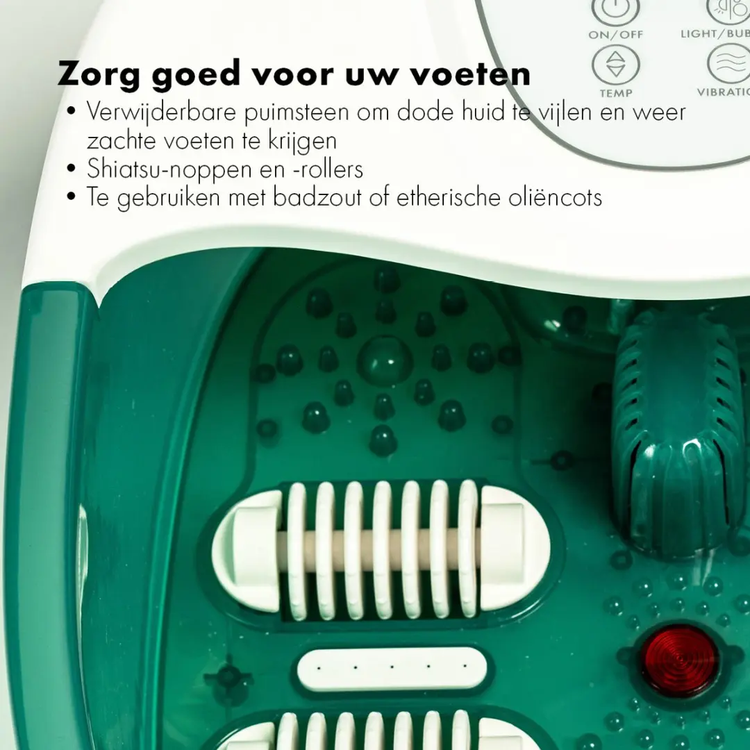 Nile ZEN Voetenbad - 4 Massagetherapieën Wit/Turkoois