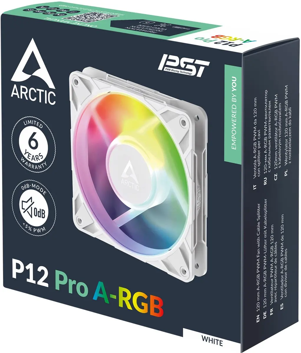 Arctic P12 Pro A-RGB Ventilator 120mm - Wit