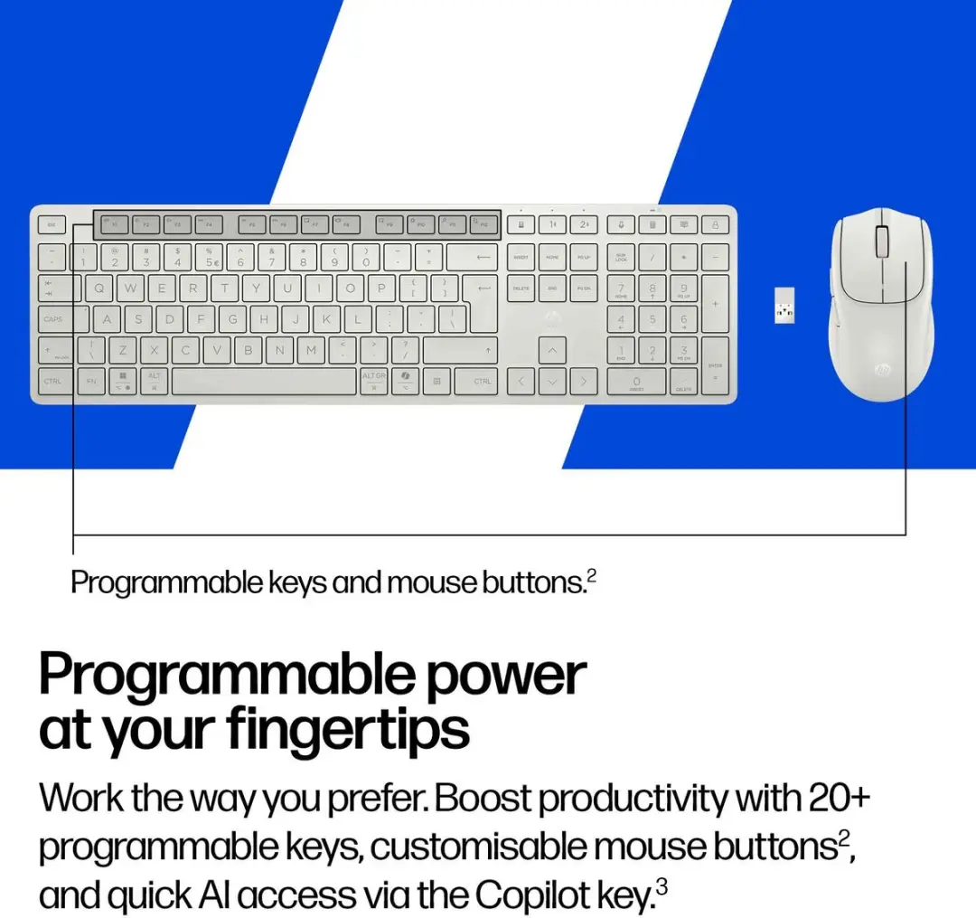 HP 495C Dual-Mode Muis & Toetsenbord - Zwart