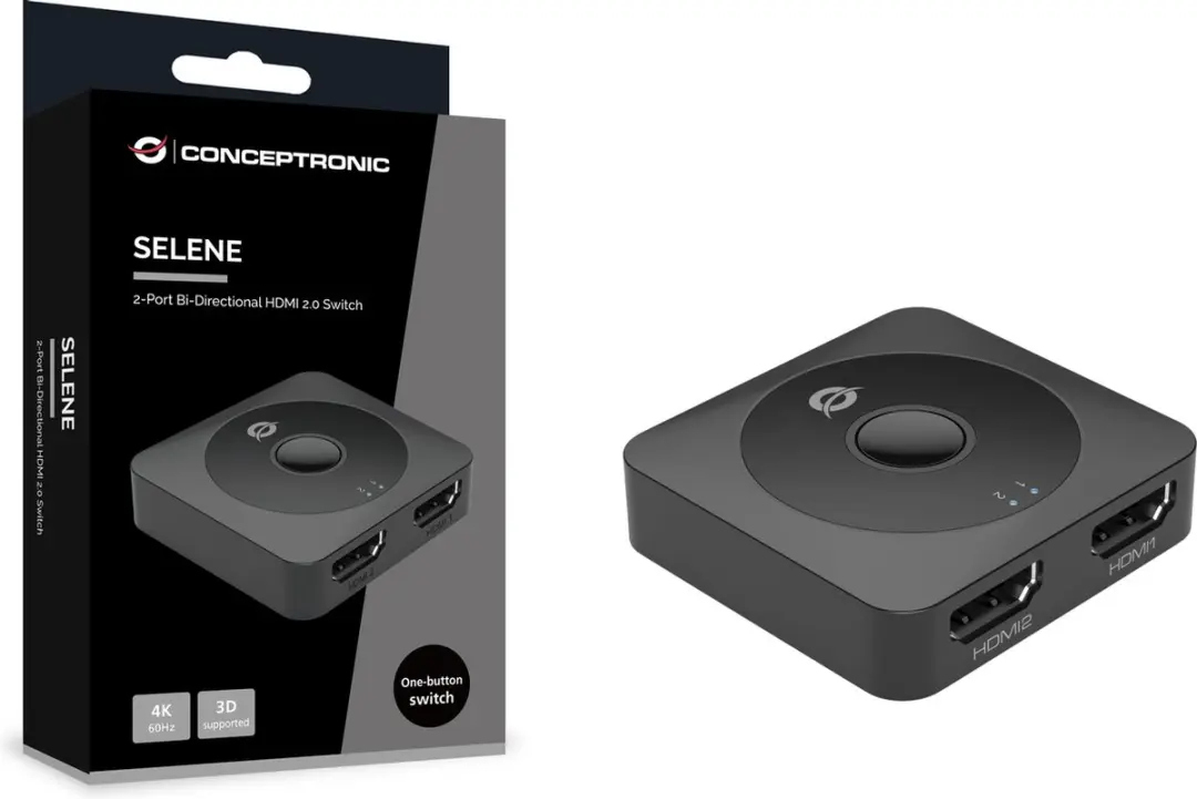 Conceptronic SELENE01B HDMI Video Switch - Zwart