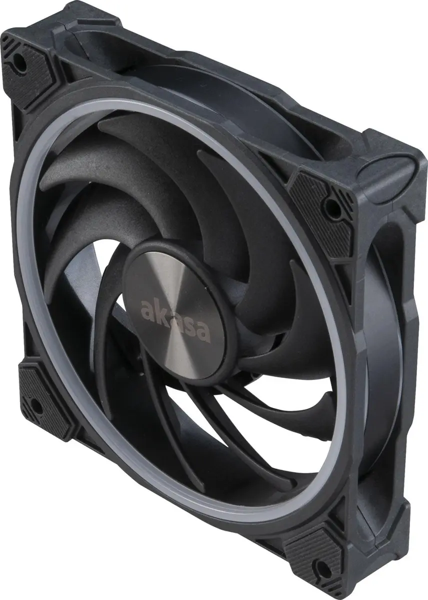 Akasa SOHO AR AK-FN108 ARGB PWM Ventilator 12cm - Zwart - afbeelding 6 van 6