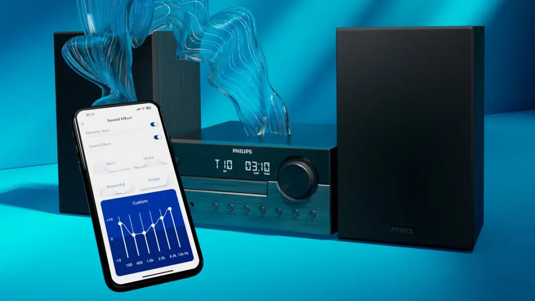 Philips TAM4505M2/12 Microsysteem - 80W - DAB+/FM/CD/Bluetooth 5.4 - Donkergrijs/Zwart