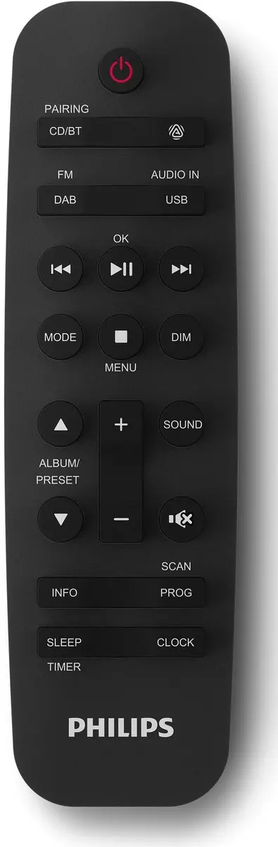 Philips TAM4505M2/12 Microsysteem - 80W - DAB+/FM/CD/Bluetooth 5.4 - Donkergrijs/Zwart - afbeelding 6 van 6
