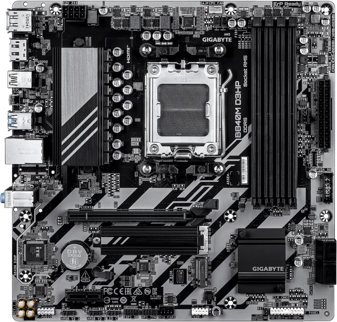 Gigabyte B840M D3HP AM5 Micro-ATX Moederbord