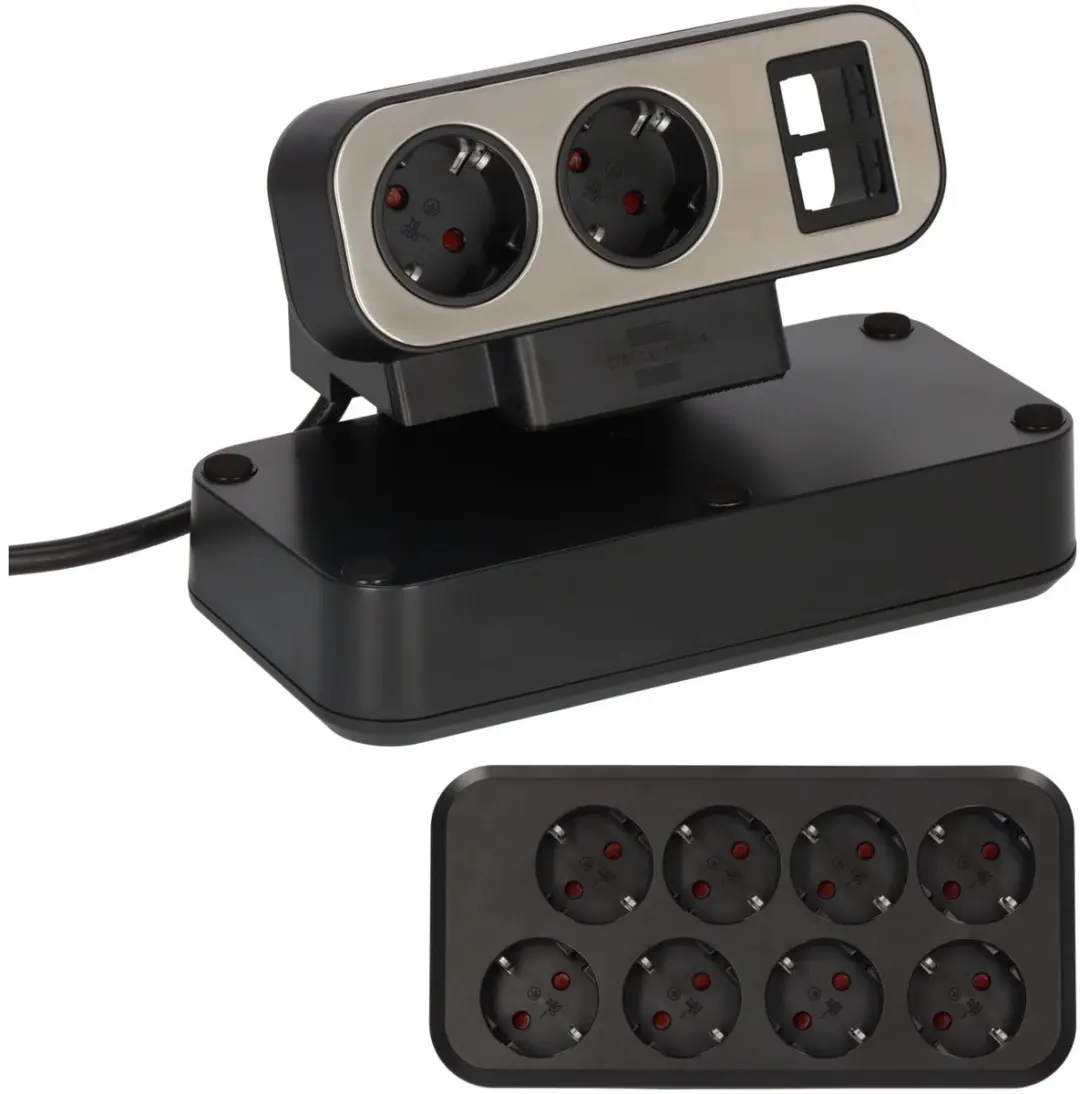 Brennenstuhl Estilo Duplex-stekkerdoos 10x Veiligheidscontactdozen