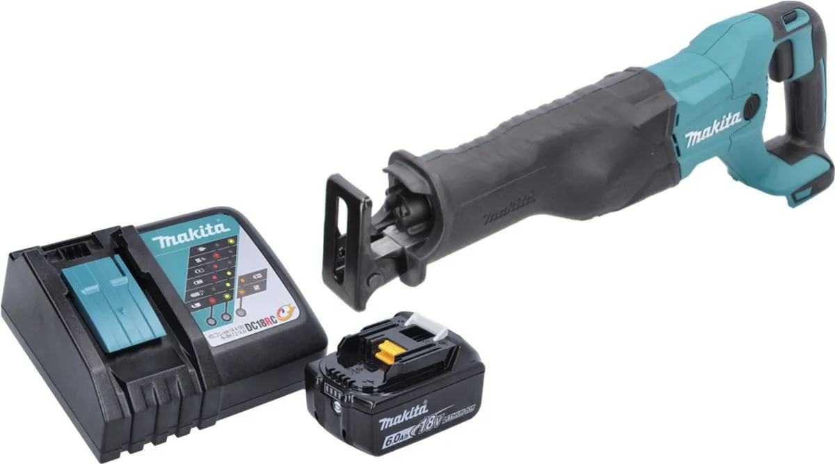 Makita DJR186 RG1 Accu Reciprozaag 18V - 6,0Ah - 1 Stuks
