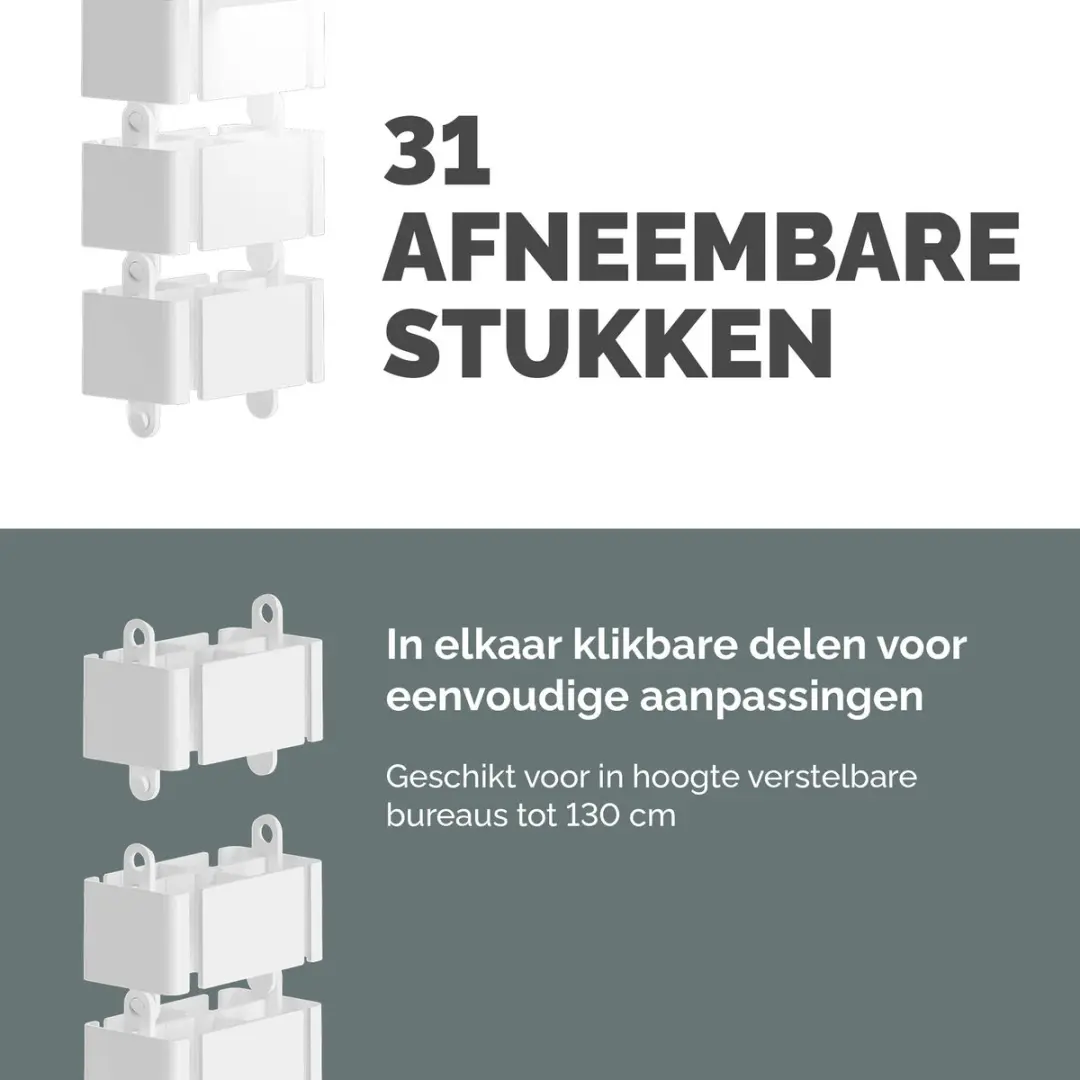 Fellowes Cablespine Kabelgoot Wit