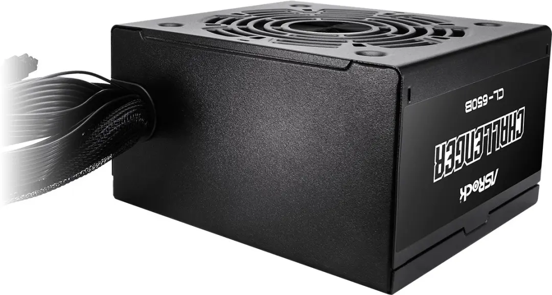 Asrock Challenger 650W Voedingsadapter - Zwart