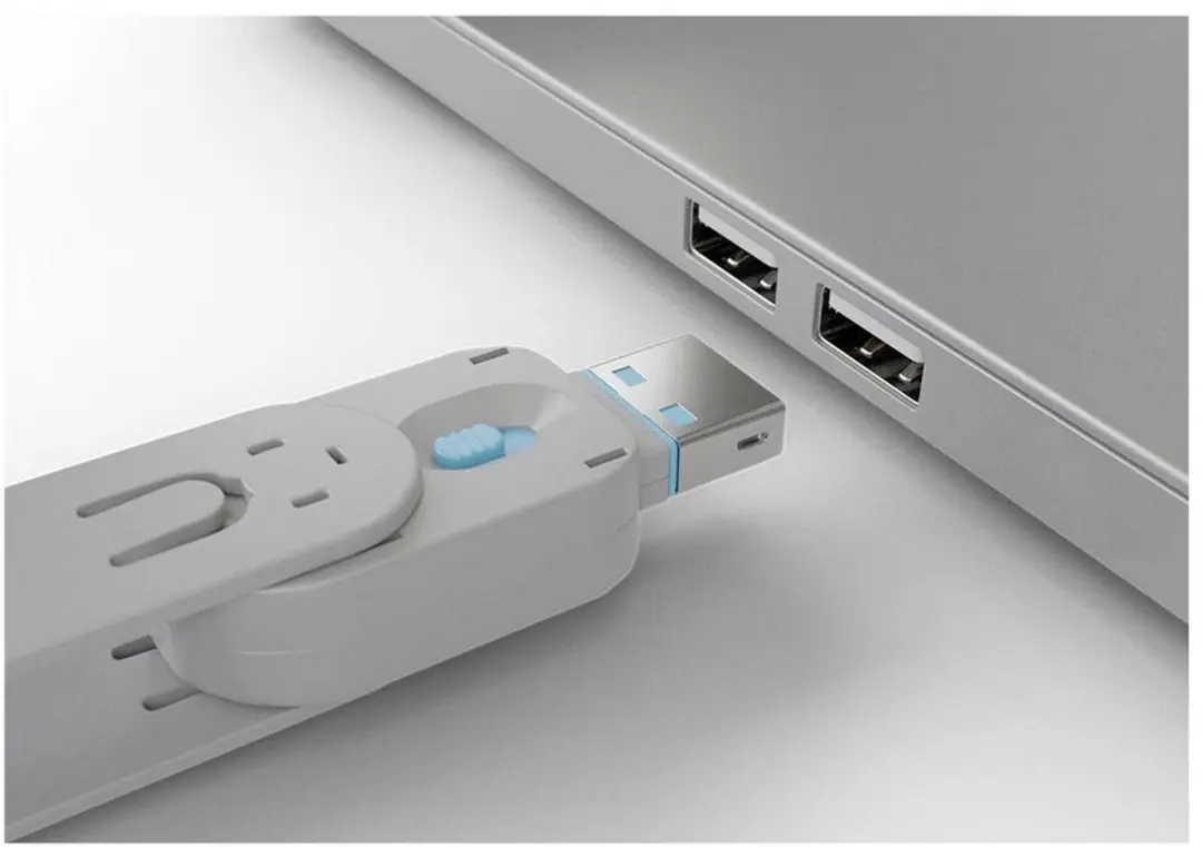 Lindy USB-Lock + Key USB-A Set - 4 Stuks - Blauw