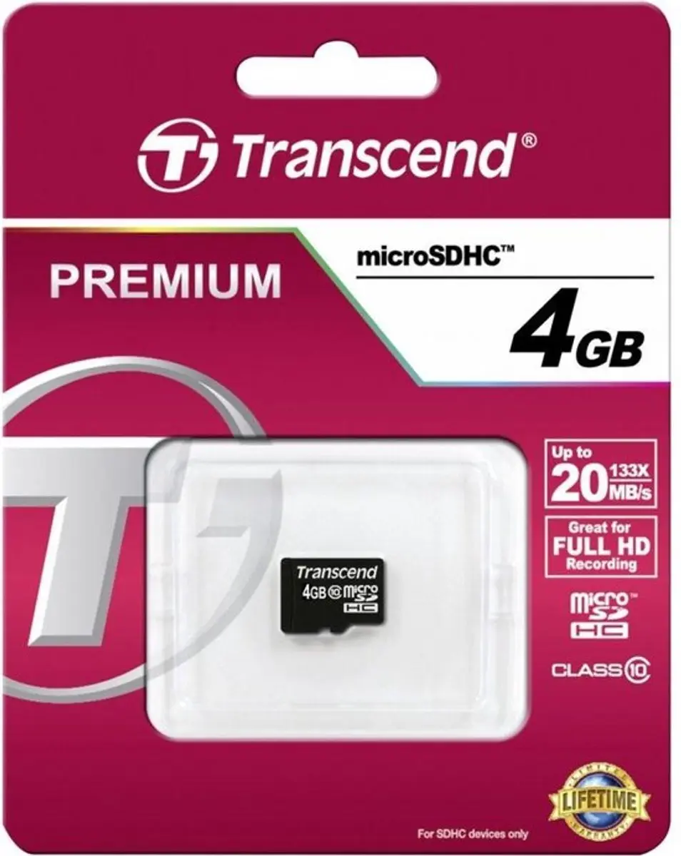 Transcend MicroSDHC TS4GUSDC10 4GB