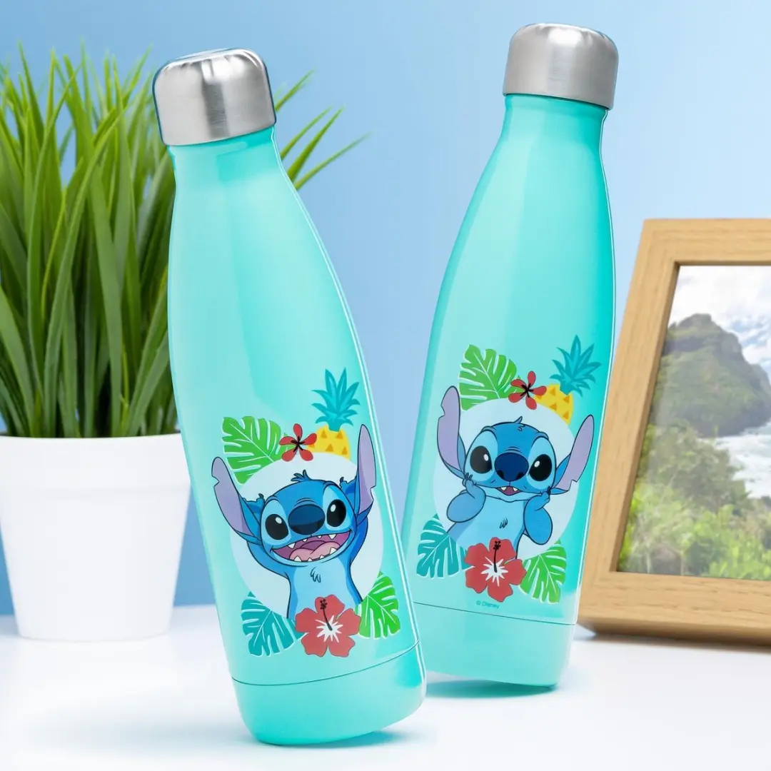 Stitch Waterfles 460ml - Paladone PP10960LS - Blauw/Turkoois - afbeelding 6 van 6