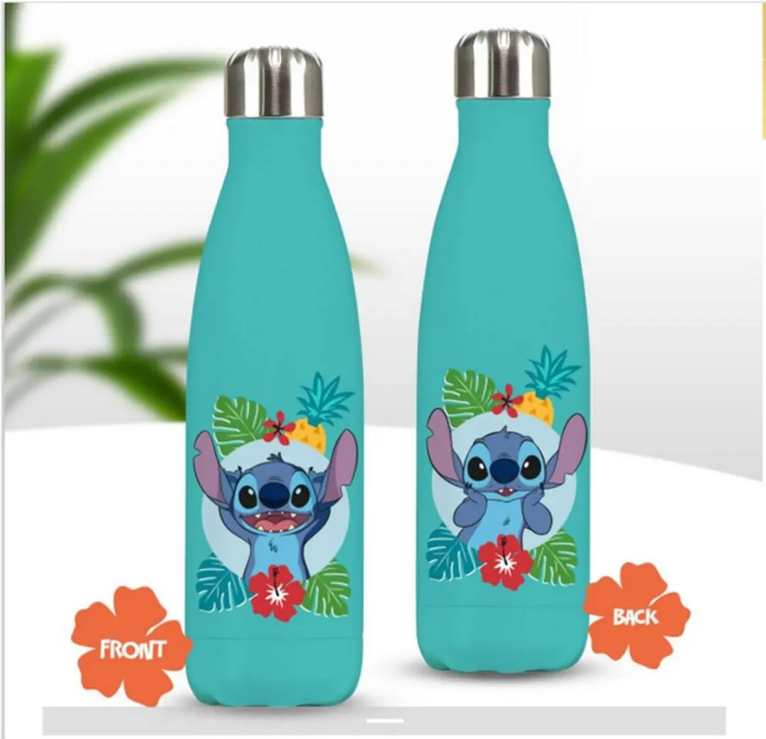 Stitch Waterfles 460ml - Paladone PP10960LS - Blauw/Turkoois
