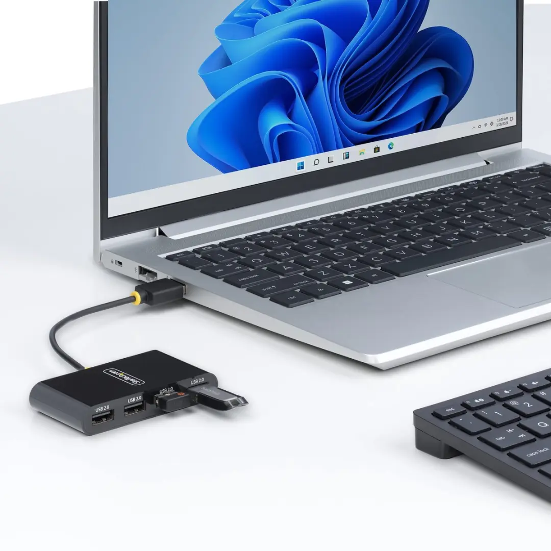 Startech ST4200MINI2-USB-HUB USB 2.0 Hub - 4 Poorten - Zwart - afbeelding 6 van 6