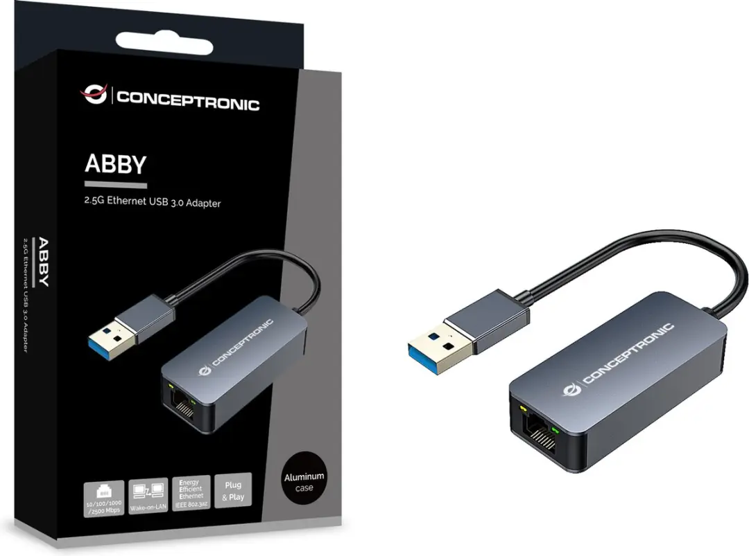 USB naar 2.5GbE Netwerkadapter ABBY12G - Grigio