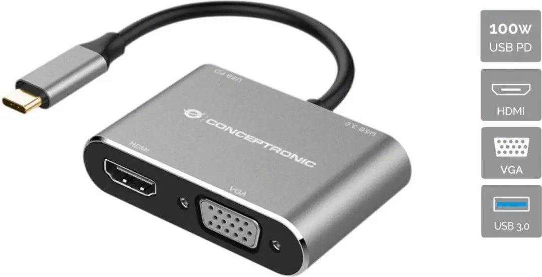 Conceptronic DONN16G USB 3.2 Dockingstation