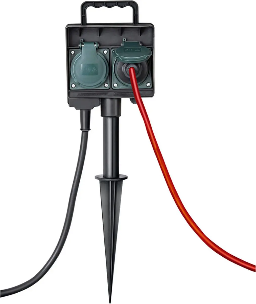 Brennenstuhl Buitencontactdoos 2-voudig 3500W - Zwart
