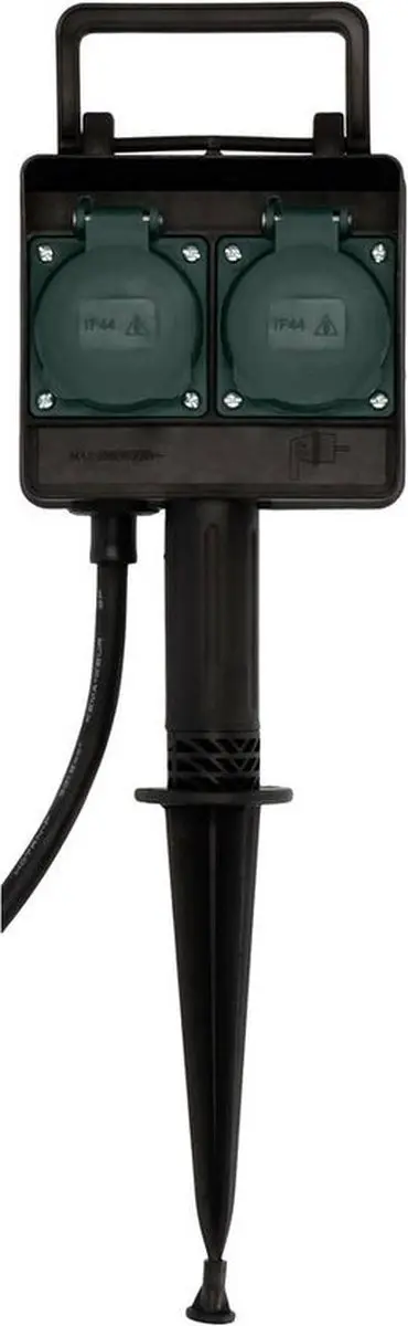 Brennenstuhl Buitencontactdoos 2-voudig 3500W - Zwart