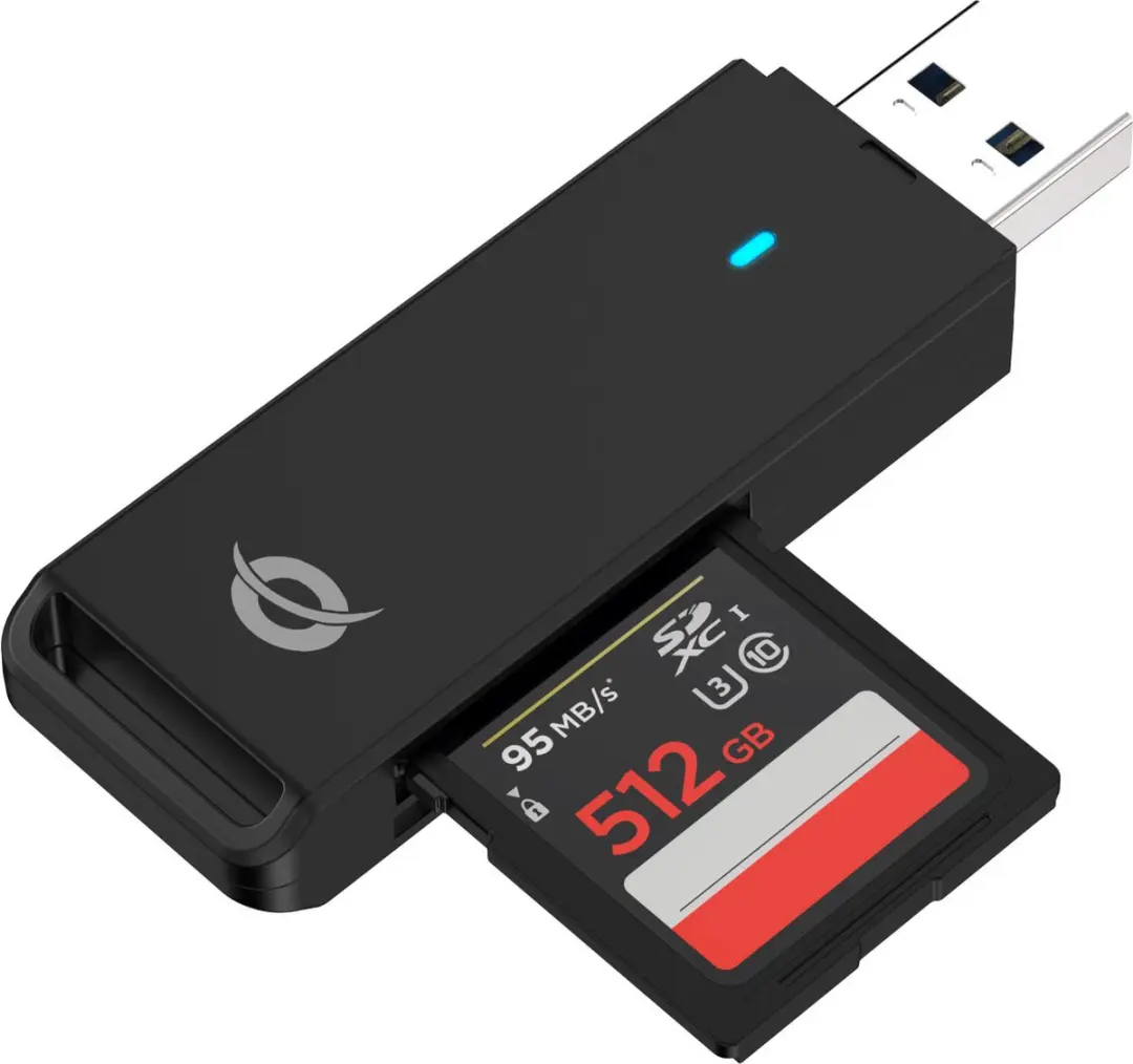 Conceptronic BIAN02B Geheugenkaartlezer USB 3.2 - Zwart