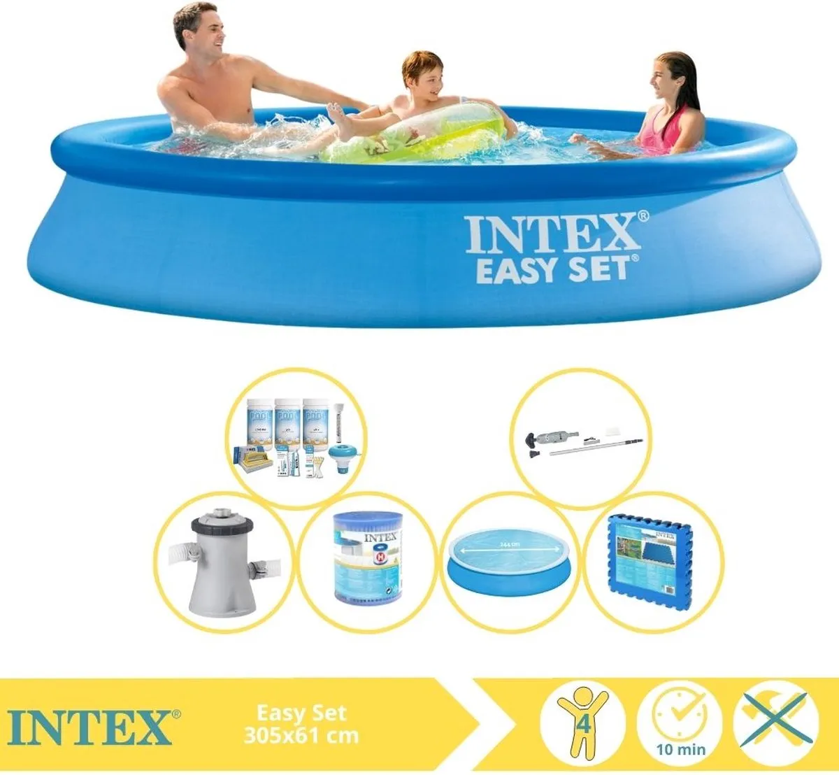 Intex Easy Set 28118GN Opblaaszwembad 305x61cm