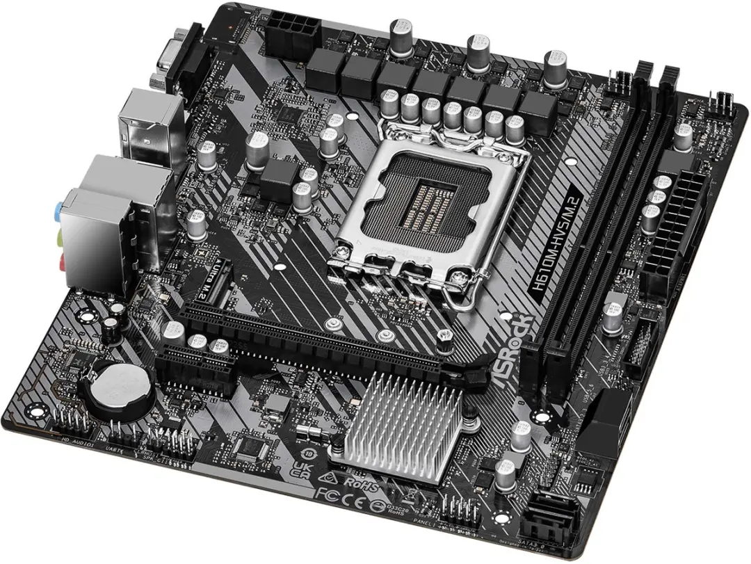 ASRock H610M-HVS/M.2 R2.0 Moederbord - LGA1700 - DDR4 Micro ATX