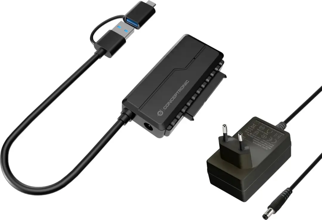 Conceptronic ABBY21B USB Type-A naar SATA 22-pin Kabel