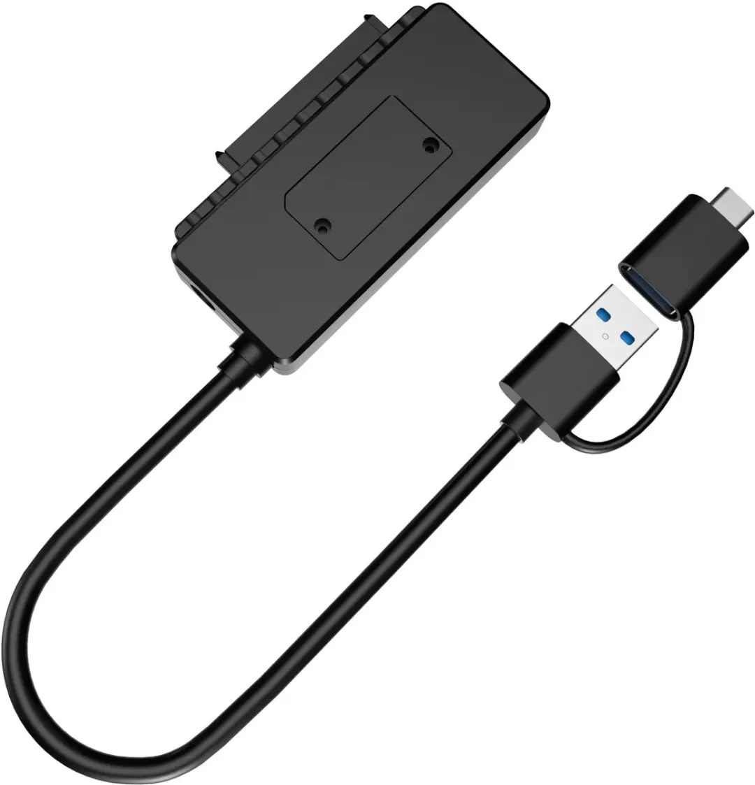 Conceptronic ABBY21B USB Type-A naar SATA 22-pin Kabel - Zwart